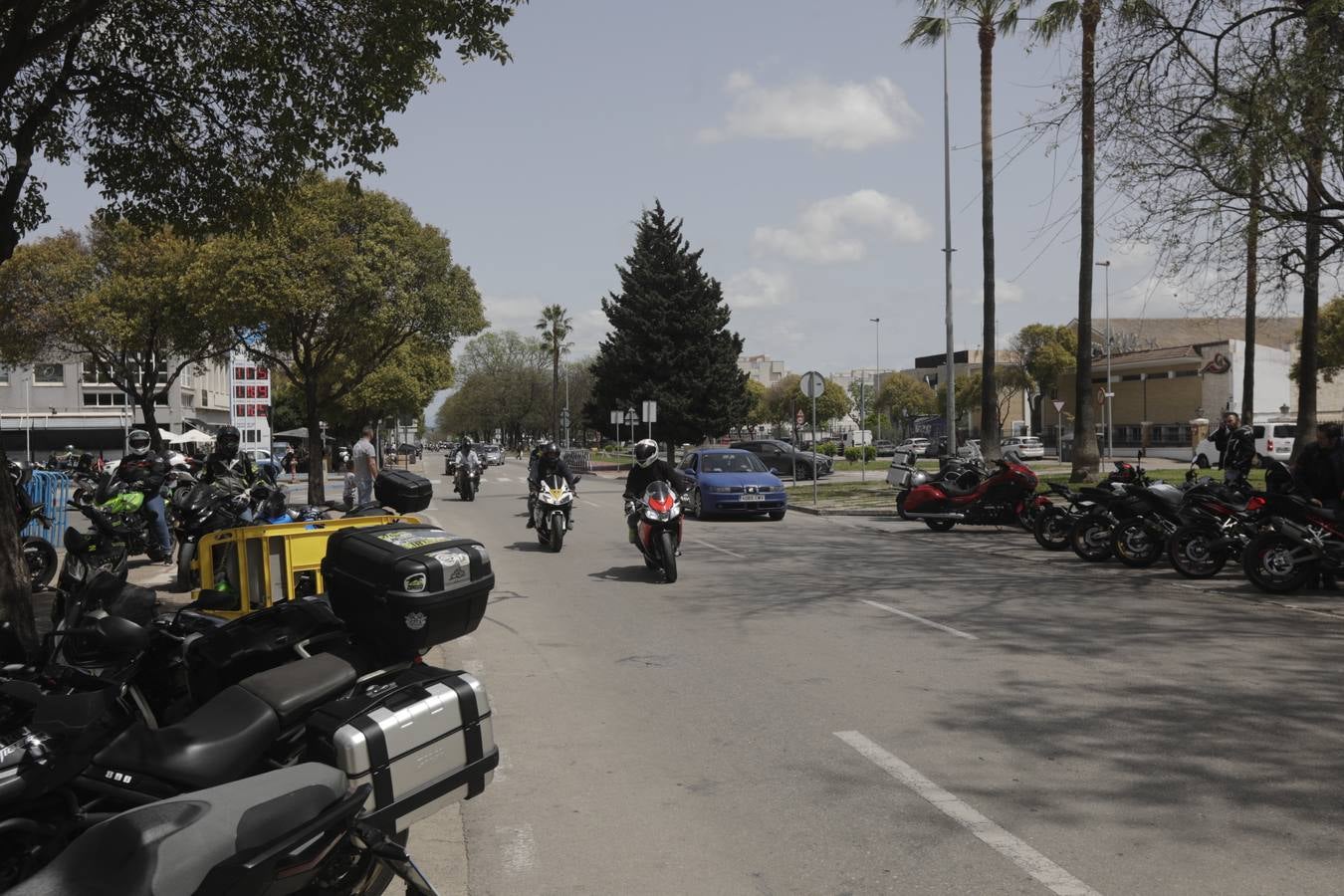 El ambiente motero de este viernes, un espectáculo en Jerez